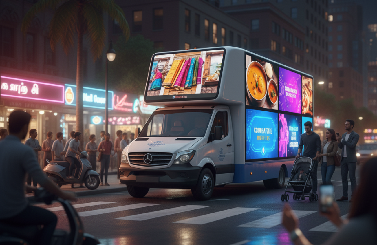 Why LED Mobile Vans Are the Future of Outdoor Advertising in Coimbatore