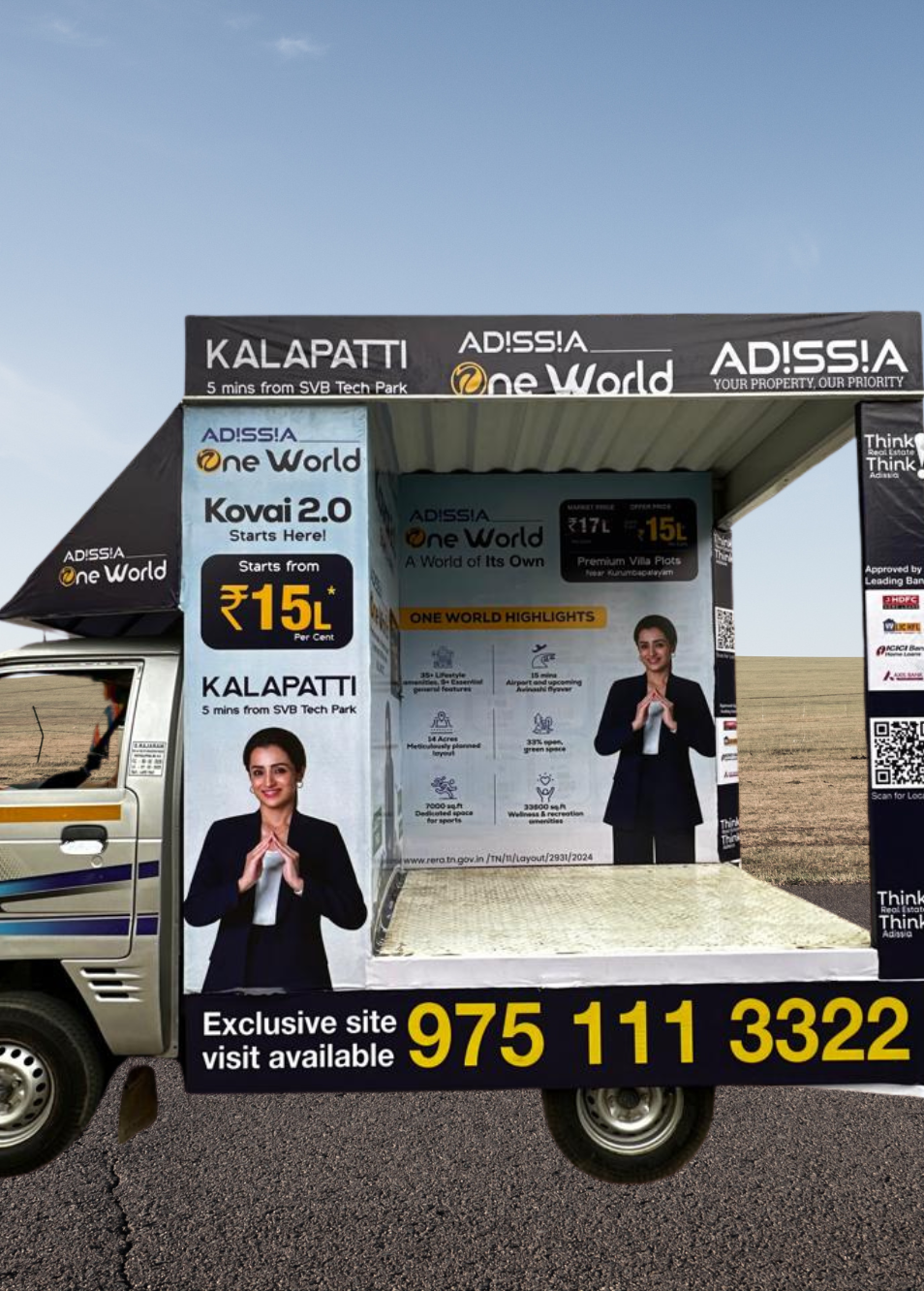 L-Shape Promotional Van